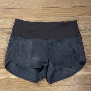 Lululemon Athletica Black Speed High Waist Athletic Shorts